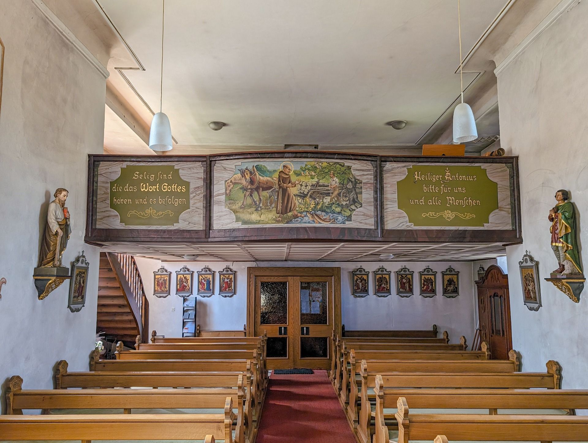 Kirche Dietges: Empore